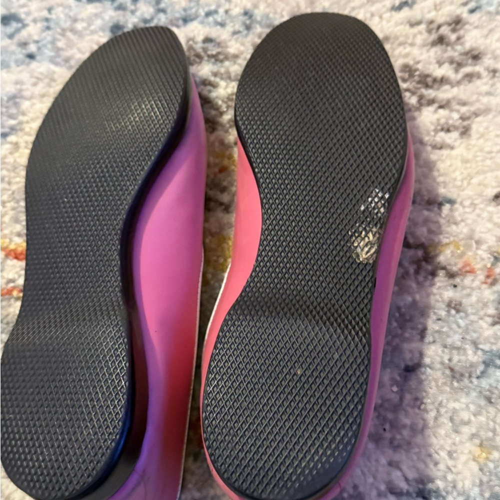 Pink Loafers with White Trim Travellete Belgian Shoes - Picture 4 of 4